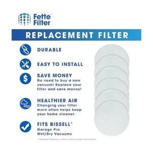 Fette Filter Filtro de vacío secundario para Garage Pro