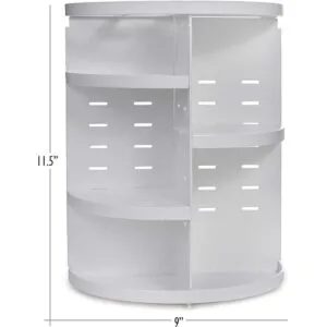 Masirs Organizador de maquillaje giratorio 360 altura_3