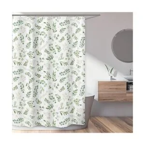 Sweet Jojo Designs Cortina de ducha con diseño de hojas_2