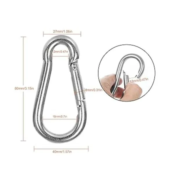 Paquete de 60 ganchos de resorte M8 x 318 pulgadas clips_2