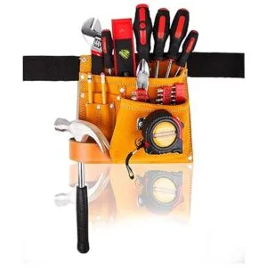 LAUTUS Bolsa de herramientas de ante y cinturón ajustable_2