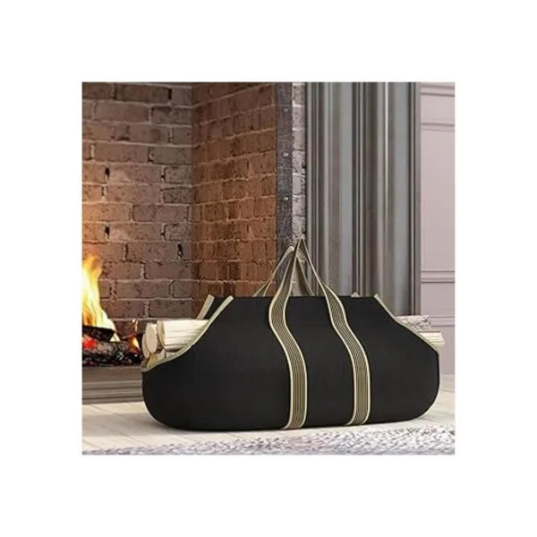 Fire Beauty Bolsa de lona grande para troncos de leña