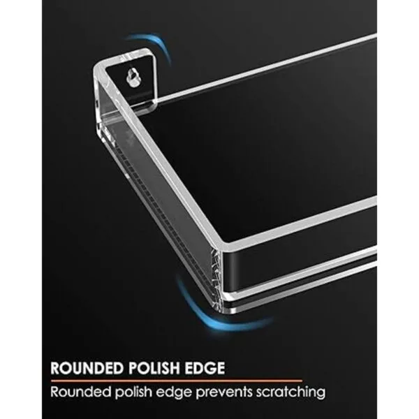 MaxGear Estantes de acrílico transparentes para pared_4