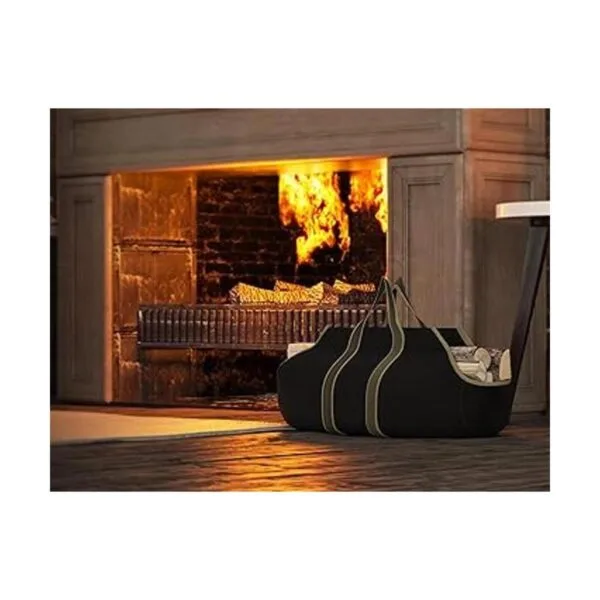 Fire Beauty Bolsa de lona grande para troncos de leña