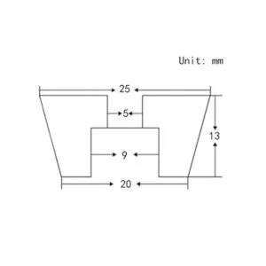 Befenybay 10 pies de felpudo de goma antivibración 10_2