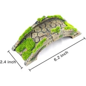 AQUA KT Fish Tank Decor ArchBridge SinglePlank Drawbridge
