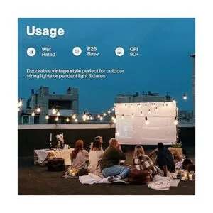 Sunco Lighting Bombillas LED Edison vintage equivalente a_3