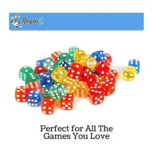 Regal Games Dados de juego translúcidos de 6 lados_6