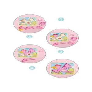 Juego de 6 rompecabezas de madera con diseño de dinosaurio_5