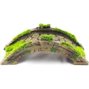 AQUA KT Fish Tank Decor ArchBridge SinglePlank Drawbridge