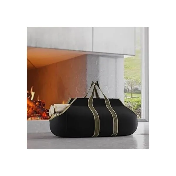 Fire Beauty Bolsa de lona grande para troncos de leña