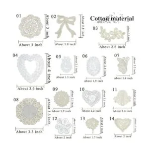 IDONGCAI El juego de parches de encaje de margaritas_3