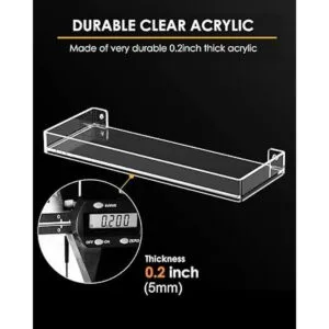 MaxGear Estantes de acrílico transparentes para pared_3
