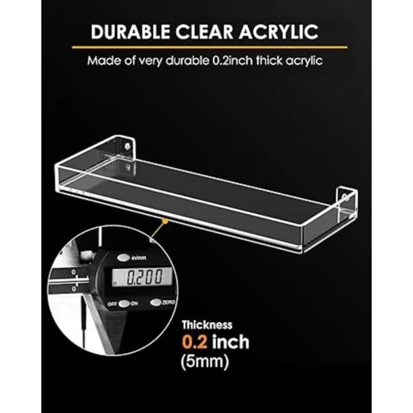 MaxGear Estantes de acrílico transparentes para pared_3