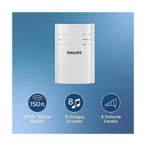 Philips DES2280W27 Kit de timbre inalámbrico para puerta_2