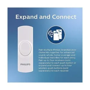 Philips DES2280W27 Kit de timbre inalámbrico para puerta_5