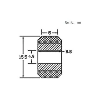 Befenybay Pom Pom Polea pequeña en forma de V de 0.197 in_2