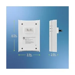 Philips blanco kit de timbre de 2 melodías 1 pulsador 4_4