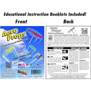 The Original Aero Props Juguete de helicóptero volador