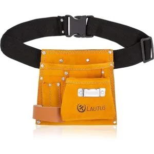 LAUTUS Bolsa de herramientas de ante y cinturón ajustable_1
