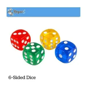 Regal Games Dados de juego translúcidos de 6 lados_3