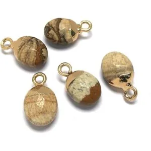 10 colgantes de piedras naturales de colores al azar_3