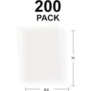 Paquete de 200 papeles translúcidos de vello 8.5 x 11_3