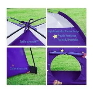 Homfu Tienda de campaña para niños al aire libre casa de_5