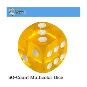 Regal Games Dados de juego translúcidos de 6 lados_2