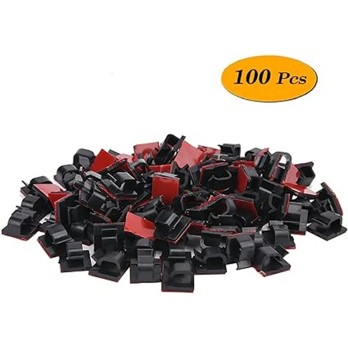 SOULWIT 100 clips para acomodo de cables autoadhesivos_6