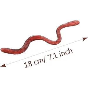 Cotiny 60 piezas falsas de lombriz de tierra juguete de_2