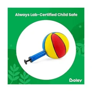 Boley Juego de baloncesto de goma con bomba 3 unidades_4