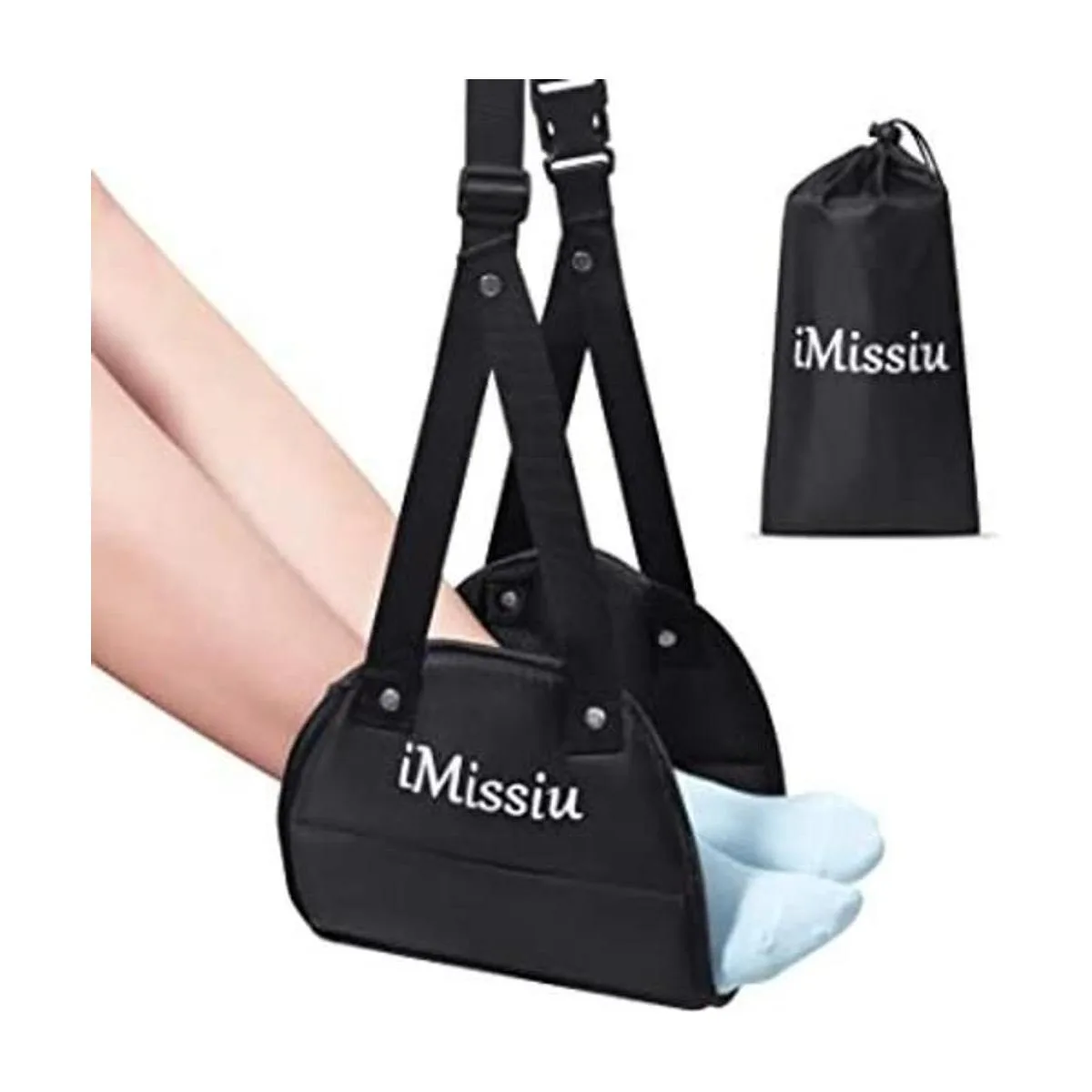 Hamaca de pie de avión Reposapiés de viaje ajustable con_1