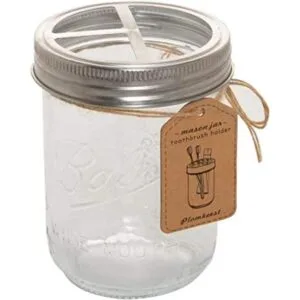 Plomkeest Soporte para cepillo de dientes de tarro Mason_1