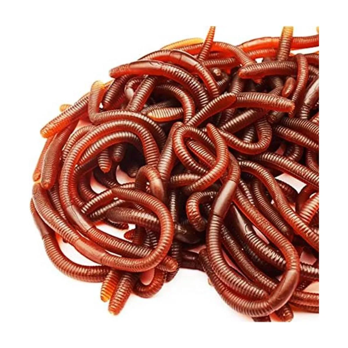 Cotiny 60 piezas falsas de lombriz de tierra juguete de_1