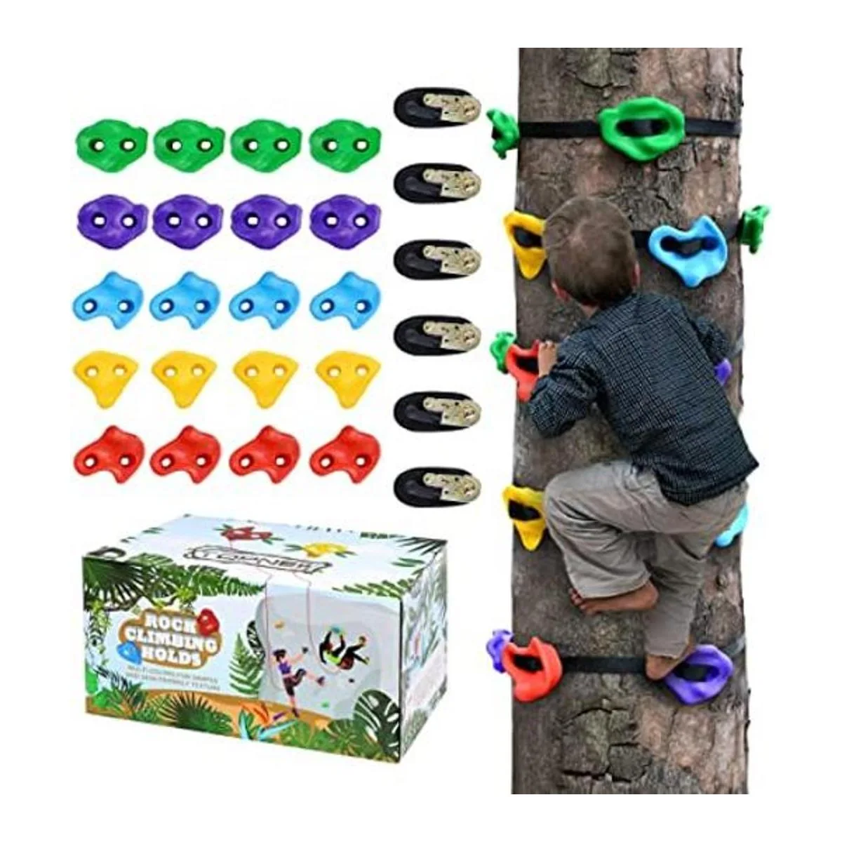 TOPNEW 20 soportes para escalada de árboles Ninja para_1