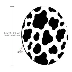 Amcove Alfombrilla de ratón alfombrilla redonda con_2