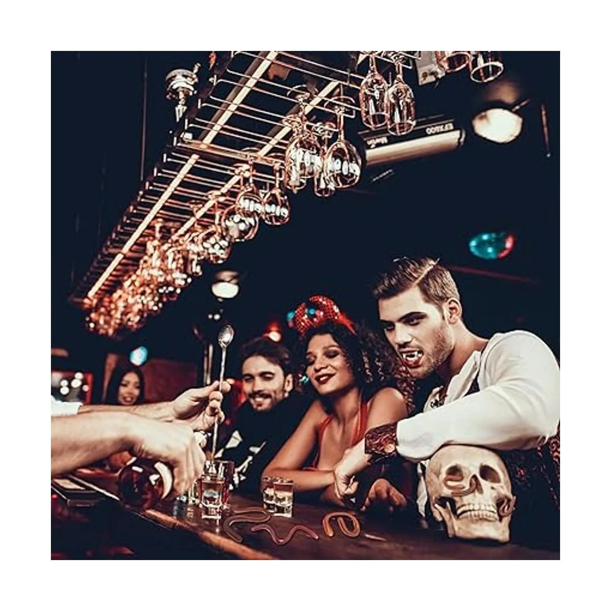 Cotiny 60 piezas falsas de lombriz de tierra juguete de_5