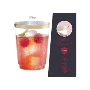 Plasticpro Vasos desechables de plástico transparente de