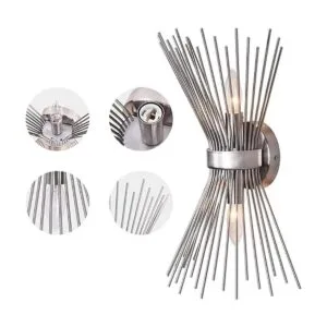 EDISLIVE Lámpara de tocador de 2 luces de mediados de_4