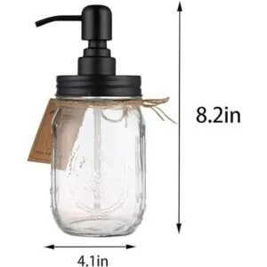 Plomkeest Paquete de 2 dispensadores de jabón en tarro