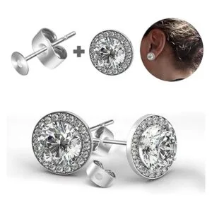 1200 postes para arete de acero inoxidable y respaldos con