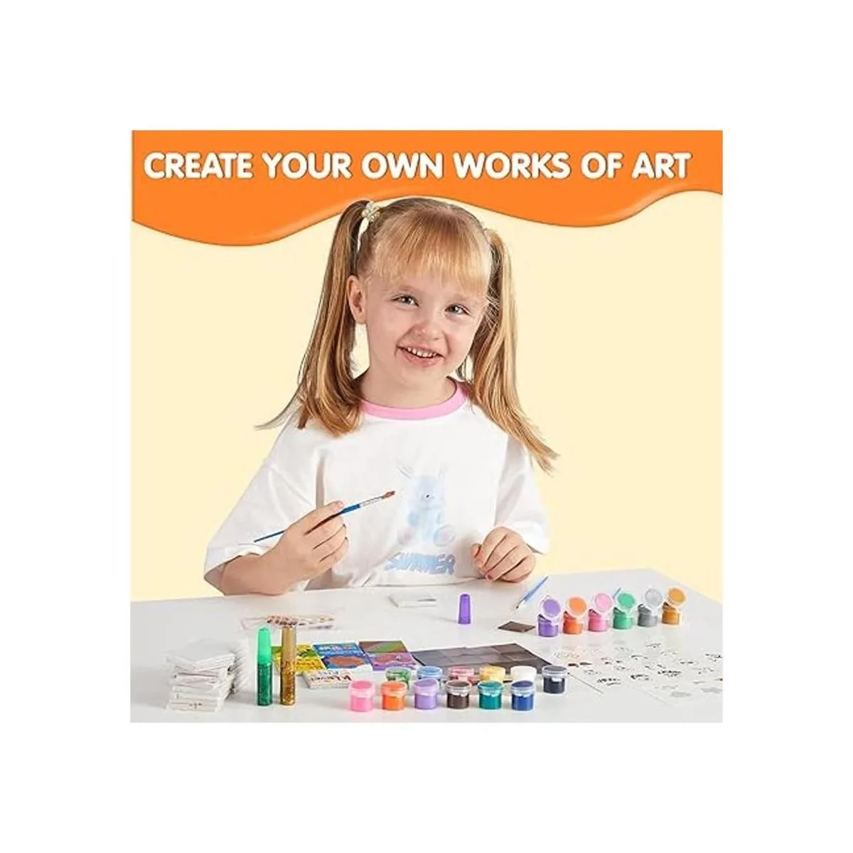 JOYIN Kit de arte de 24 mini azulejos magnéticos pintura_2