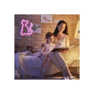 Letreros LED de neón para gatos decoración de pared