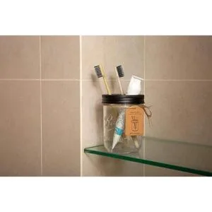 Plomkeest Tarro Mason de 16 onzas soporte para cepillo de_2