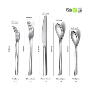 Juego de cubiertos de 20 piezas juego de cubiertos de_2