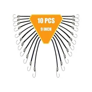 Paquete de 10 mini cuerdas elásticas con ganchos cuerdas_6