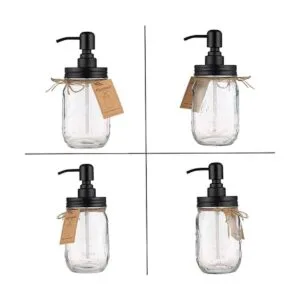 Plomkeest Paquete de 2 dispensadores de jabón en tarro