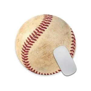 Amcove Alfombrilla de ratón para pelota de béisbol ideal_4