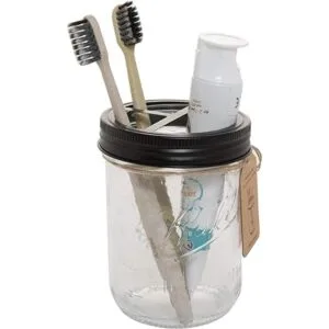 Plomkeest Tarro Mason de 16 onzas soporte para cepillo de_4